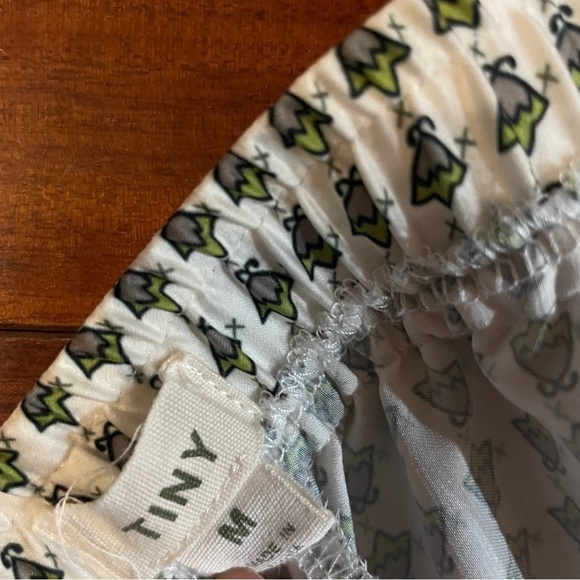 Anthropologie Garden of Eden Satin OGEE Chintzy Floral Boho Tapered Pants - Picture 4 of 6